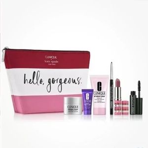 Clinique x Kate Spade Bag HELLO GORGEOUS 7 pc Gift Set NEW